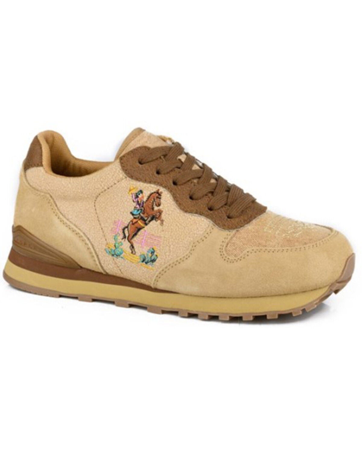 Roper Women's Giddy Up Rider Casual Shoes, Tan, hi-res
