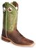 Image #1 - Justin Men's Bent Rail Cognac Western Boots - Broad Square Toe, Cognac, hi-res