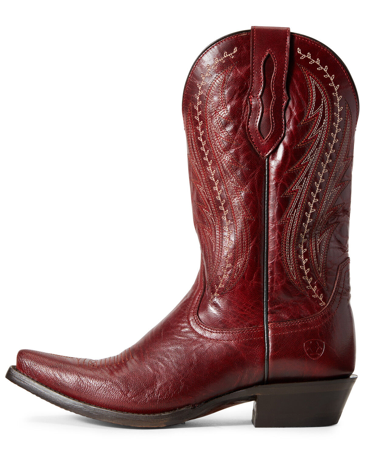 red snip toe cowboy boots