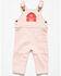 Image #1 - Angel Dear Infant Girls' Barn Corduroy Overalls, Pink, hi-res