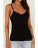 Idyllwind Women's Crystal Spring Rib Lace Top, Black, hi-res