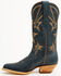 Image #3 - Dan Post Women's Ranch Queen Western Boots - Round Toe, Blue, hi-res