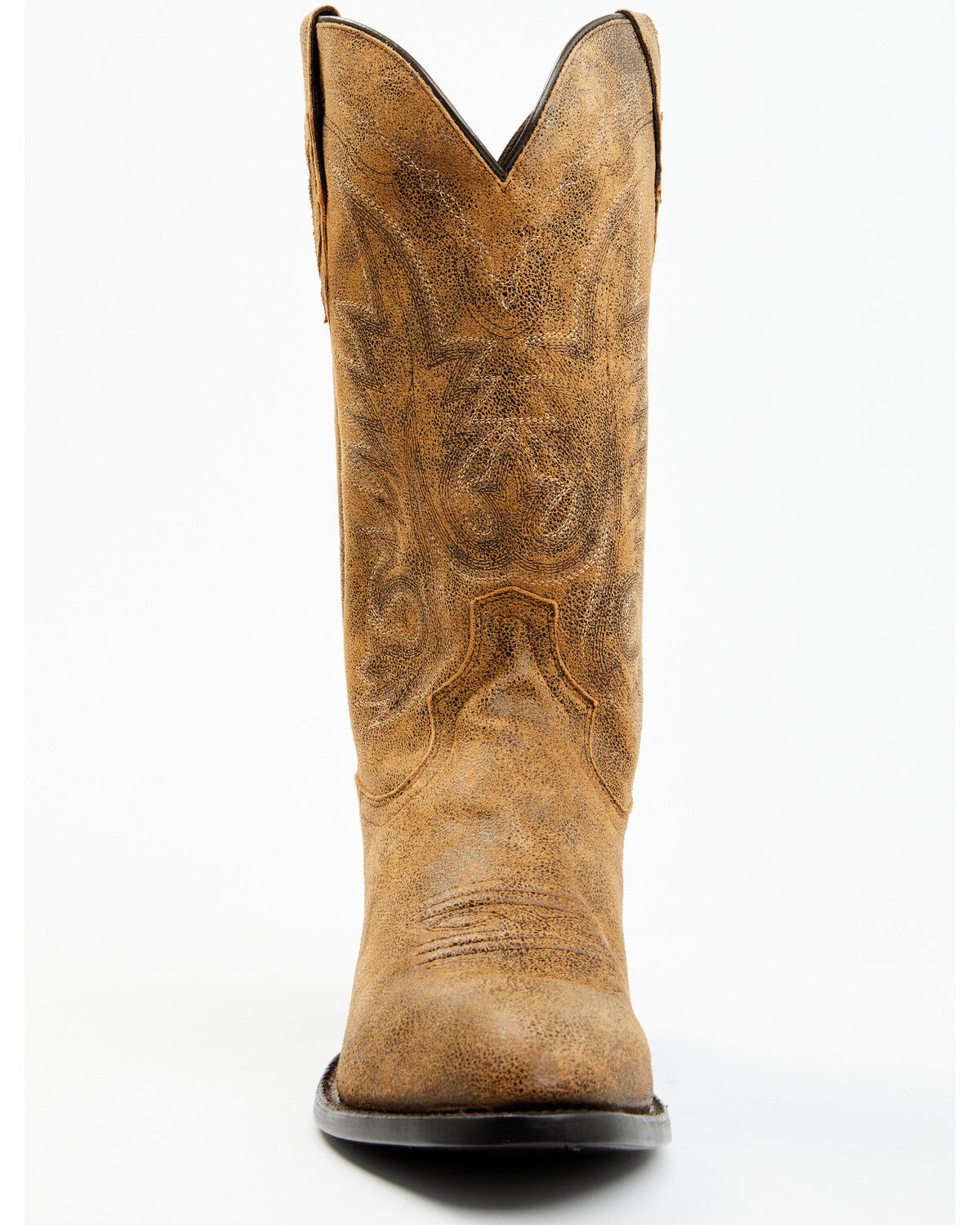 Image #4 - Tony Lama Men's Outpost Desert Goat Leather Western Boots - Round Toe, Tan, hi-res