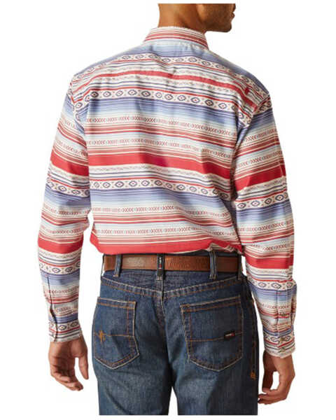 Image #2 - Ariat Men's FR Conestoga Striped Long Sleeve Snap Work Shirt , Multi, hi-res