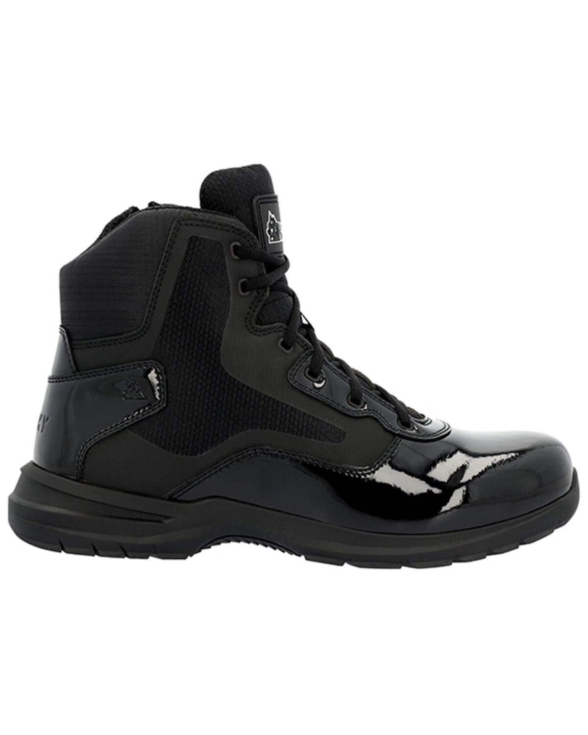 Image #2 - Rocky Men's Cadet 6" Public Service Work Boots - Soft Toe, Black, hi-res