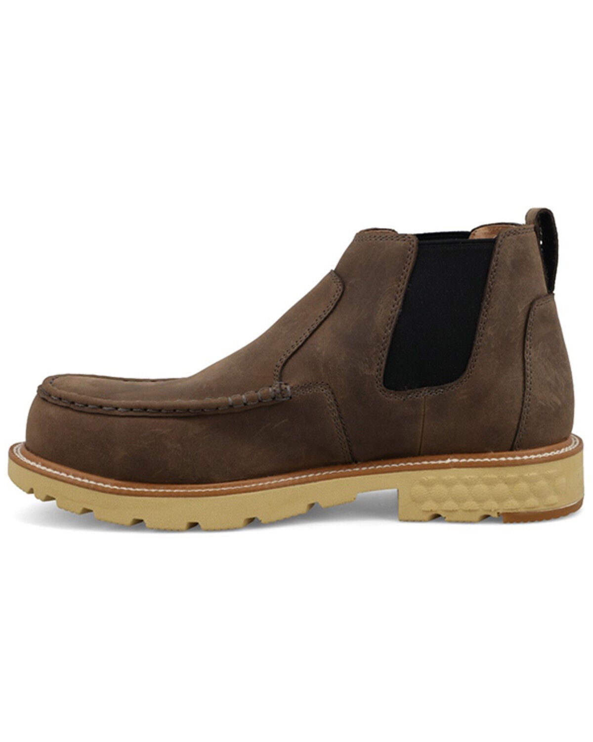 Image #3 - Twisted X Men's 4" Shitake Chelsea Work Boots - Nano Toe, Natural, hi-res