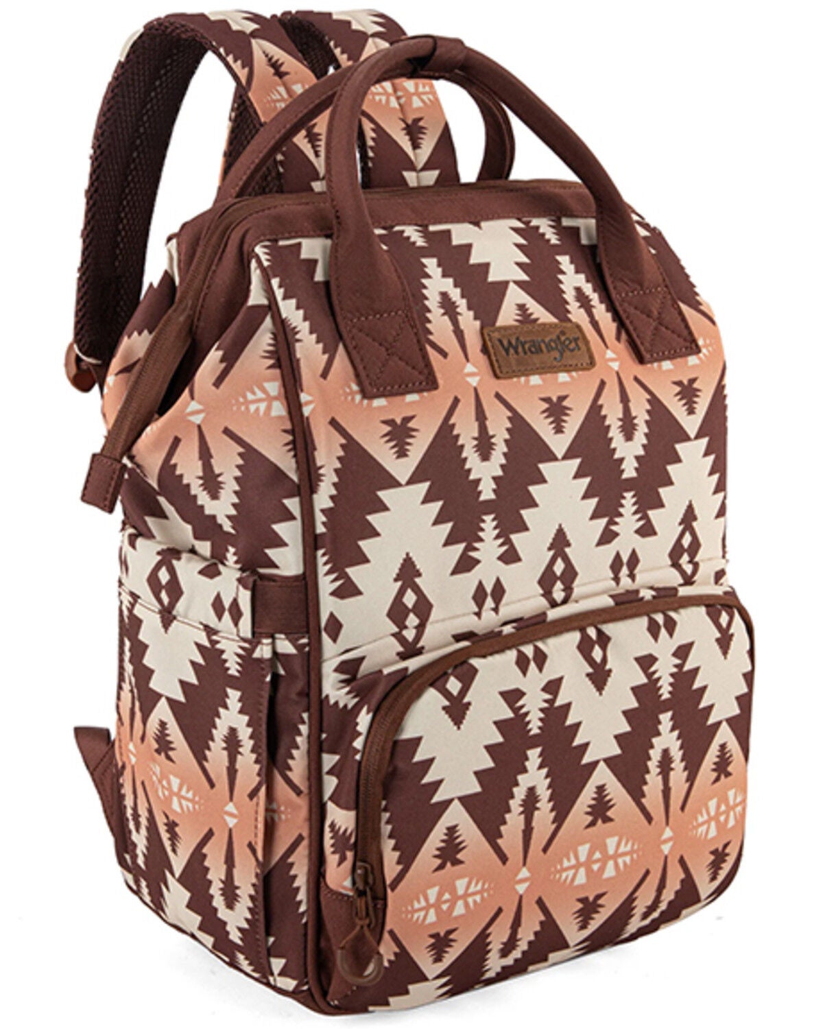Wrangler Women's Callie Southwestern Print Backpack, Brown, hi-res