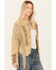 Image #2 - Scully Women's Beaded and Lace Fringe Jacket , Tan, hi-res