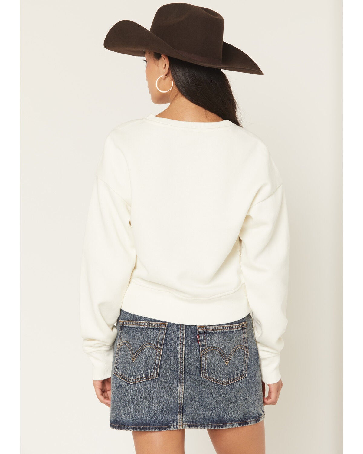Image #4 - Wrangler Retro Women's Horse Crewneck Sweatshirt, White, hi-res
