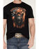 Image #3 - Cody James Men's Americana Bull Short Sleeve Graphic T-Shirt, Black, hi-res