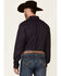Cody James Core Men's Telegraph Small Geo Print Long Sleeve Button-Down Western Shirt - Big & Tall , Purple, hi-res