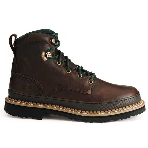 Image #2 - Georgia Boot Men's Georgia Giant 6" Lace-Up Work Boots - Steel Toe, Brown, hi-res