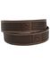 John Deere Basketweave Leather Belt, Chocolate, hi-res