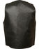 Image #2 - Milwaukee Leather Men's Buffalo Snap Plain Side Vest - 4X, Black, hi-res