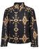 Image #1 - Hooey Men's Southwestern Print Softshell Jacket - Big, Black, hi-res