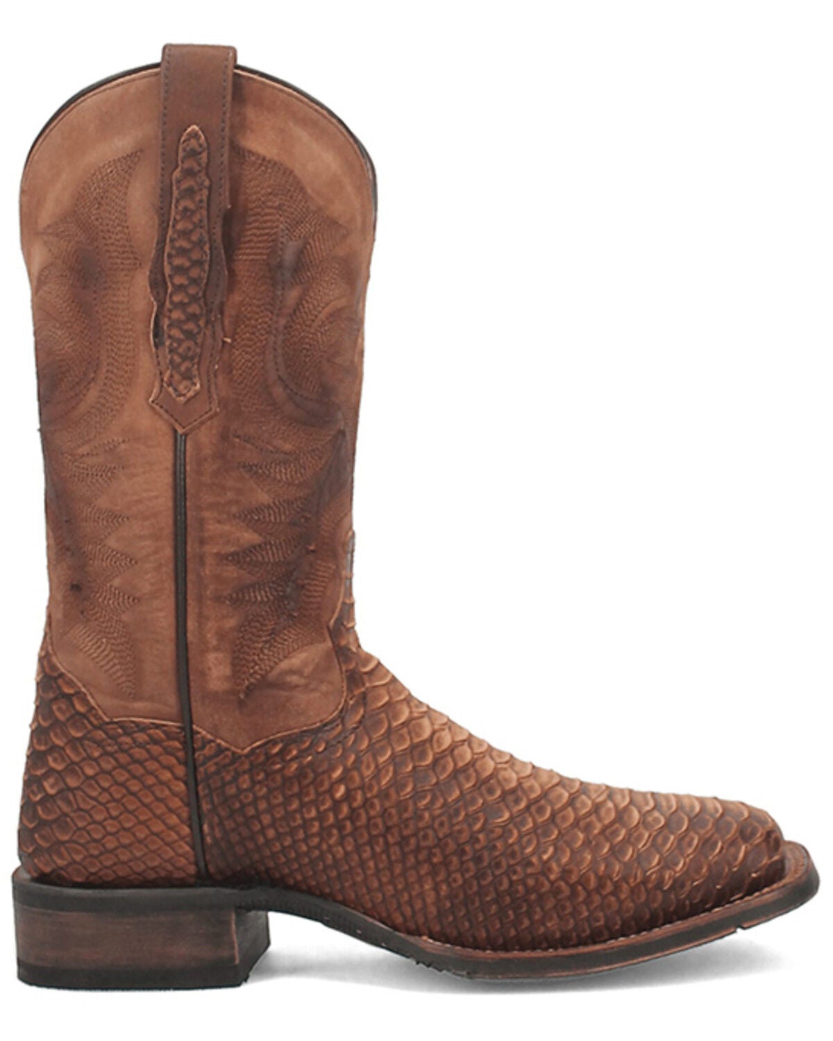 Image #2 - Dan Post Men's Ka Western Boots - Broad Square Toe, Brown, hi-res