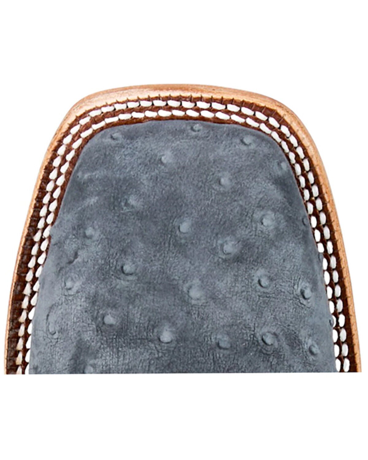 Image #4 - Tony Lama Men's Carlos Exotic Ostrich Western Boots - Broad Square Toe, Navy, hi-res