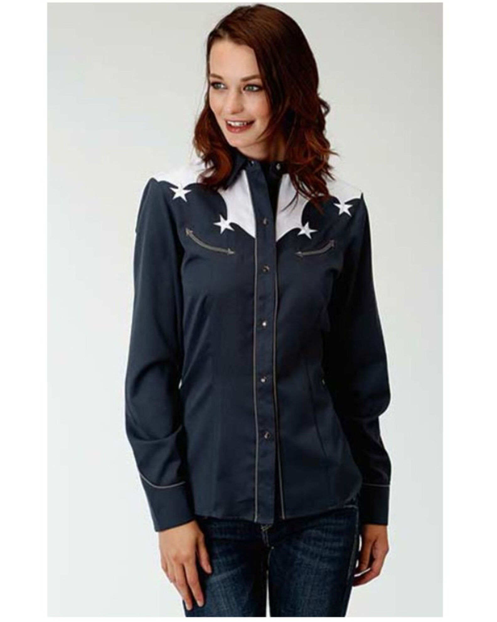 Roper Women s Star Long Sleeve Western Shirt Sheplers