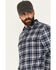 Image #2 - Brothers and Sons Men's Bosque Everyday Plaid Print Long Sleeve Button Down Flannel Shirt, Indigo, hi-res