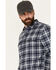 Image #2 - Brothers and Sons Men's Bosque Everyday Plaid Print Long Sleeve Button Down Flannel Shirt , Indigo, hi-res