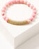 Image #4 - Keep it Gypsy Women's 5-piece Gold & Pink Leopard Beaded Bracelet Set, Pink, hi-res