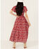 Cleobella Women's Floral Sasha Ankle Dress, Red, hi-res