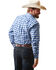 Image #4 - Ariat Men's Pro Series Lex Plaid Print Fitted Long Sleeve Button-Down Western Shirt, Blue, hi-res