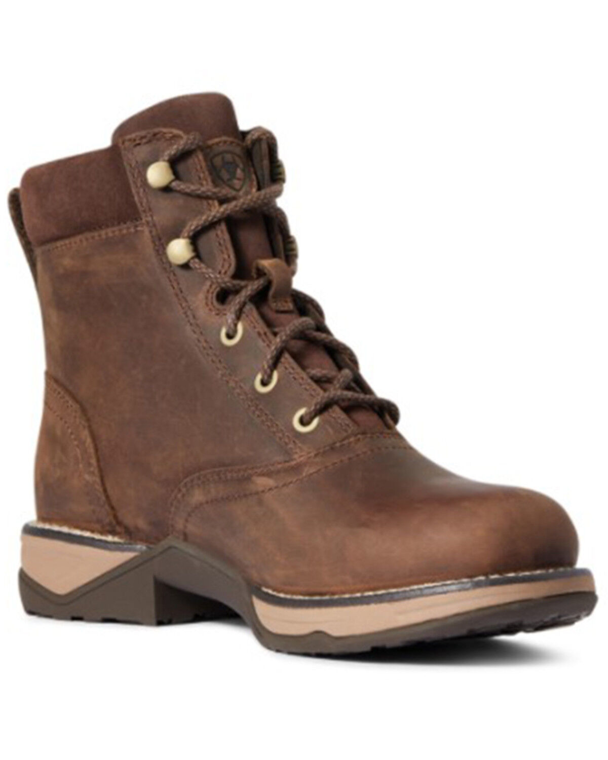 Image #1 - Ariat Women's Anthem Lace-Up Boots - Round Toe, Brown, hi-res
