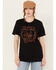 Image #1 - Ali Dee Women's The West is Still Wild Graphic Tee, Black, hi-res