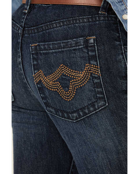 Image #2 - Shyanne Girls' Dark Wash Bootcut Stretch Jeans, Dark Wash, hi-res