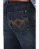 Image #2 - Shyanne Girls' Dark Wash Bootcut Stretch Jeans, Dark Wash, hi-res