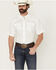Image #1 - Ariat Men's VentTek Solid Short Sleeve Snap Performance Western Shirt, White, hi-res