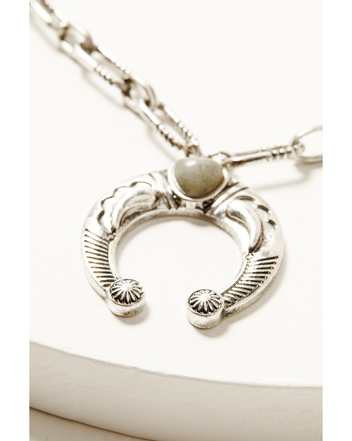 Image #2 - Shyanne Women's Soleil Squash Blossom Silver Necklace, Silver, hi-res