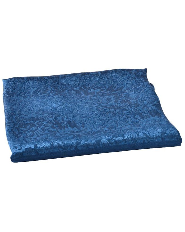 Jacquard Silk Wild Rag, Navy, hi-res
