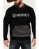Hooey Men's Lock-Up Logo Graphic Hooded Sweatshirt - Black & Gray , Black, hi-res