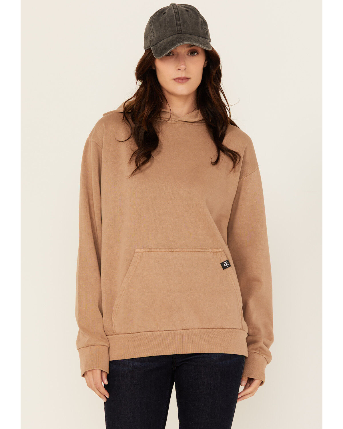 Image #2 - Troll Co Women's Nova Heavyweight Hoodie, Sand, hi-res