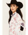 Image #2 - Wrangler Retro Women's Rodeo Print Long Sleeve Snap Western Shirt , Light Blue, hi-res