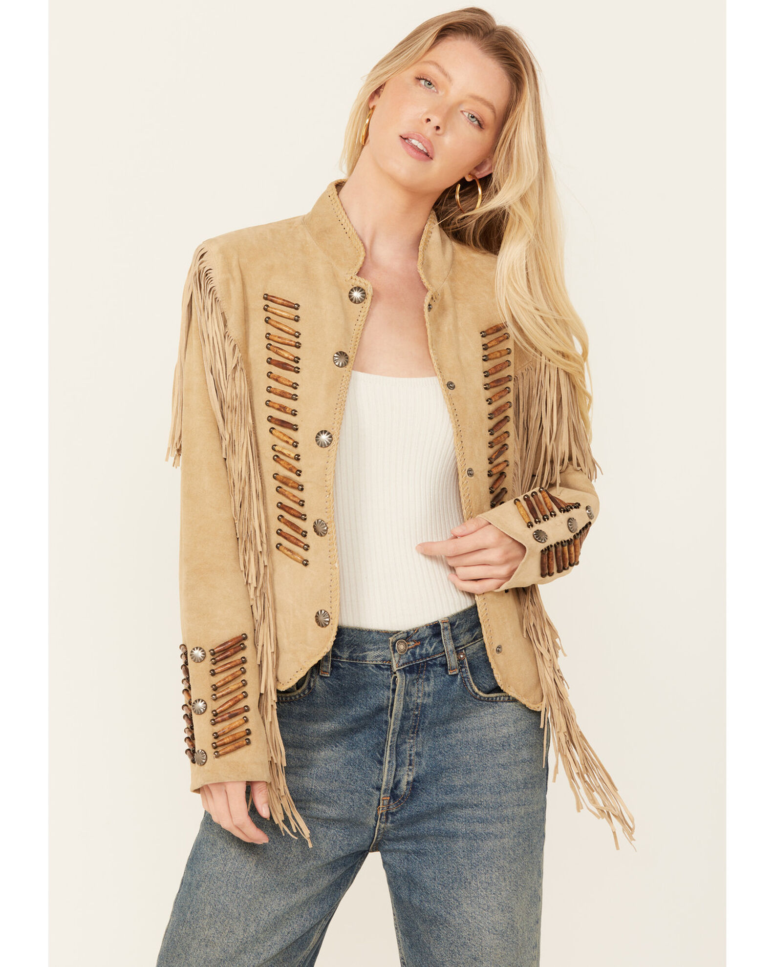 Scully leather fringe jacket womens discount