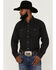 Ariat Men's Jurlington Retro Solid Pearl Snap Western Shirt , Charcoal, hi-res