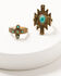 Image #3 - Shyanne Women's Summer Solstice Southwestern Charm Ring Set - 5 Piece, Gold, hi-res