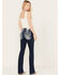 Image #1 - Miss Me Women's Mid Rise Bootcut Jeans, Dark Wash, hi-res