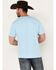 Cinch Men's Cattleman's Outpost Short Sleeve Graphic T-Shirt, Light Blue, hi-res