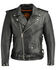 Milwaukee Leather Men's Classic Side Lace Concealed Carry Motorcycle Jacket, Black, hi-res