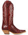Image #2 - Dan Post Women's Concorde Exotic Caiman Western Boots - Snip Toe, Red, hi-res
