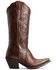 Image #1 - Ariat Women's Platinum Rich Cognac Western Boots - Snip Toe, Brown, hi-res