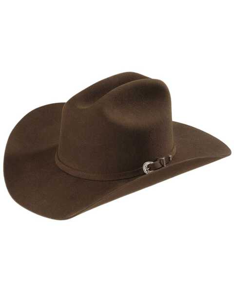 Justin Men's Rodeo 3X Wool Felt Cowboy Hat, Brown, hi-res
