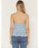 Image #4 - A.T.A.P. Women's Crochet Embroidered Sleeveless Tank Top, Blue, hi-res