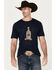 Moonshine Spirit Men's Tequila Tester Short Sleeve Graphic T-Shirt, Navy, hi-res