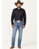 Wrangler Retro Men's Kresby Medium Wash Slim Bootcut Stretch Jeans, Medium Wash, hi-res