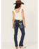 Image #1 - Shyanne Women's Dreamcatcher Dark Wash Mid Rise Bootcut Stretch Denim Jeans, Dark Wash, hi-res